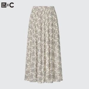 Uniqlo :C Claire Wraight Keller Paiseley Pleated Maxi Skirt Size S